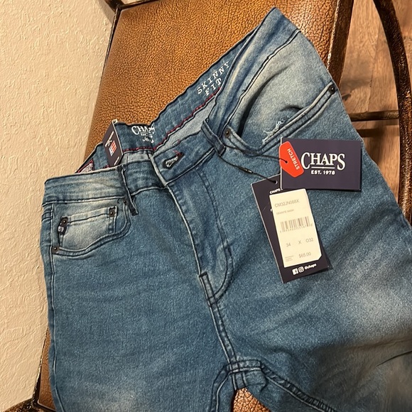 Brand New Chaps Skinny Fit Freedom Stretch Ultimate Comfort Stone Washed Jeans! - Picture 3 of 8